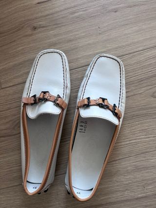 Mocasines Tod's blancos talla 37