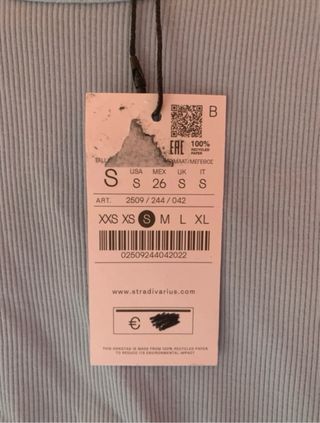 Camiseta Stradivarius Azul Talla S