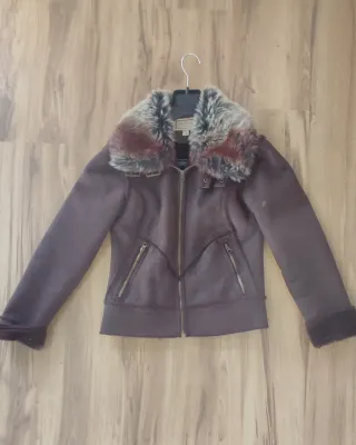 Chaqueta marrón ante sintético