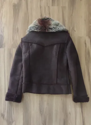 Chaqueta marrón ante sintético