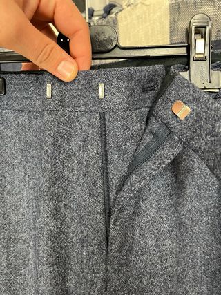 Pantalones Reiss Azul Grisáceo