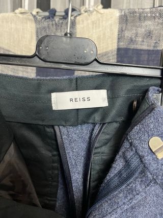 Pantalones Reiss Azul Grisáceo