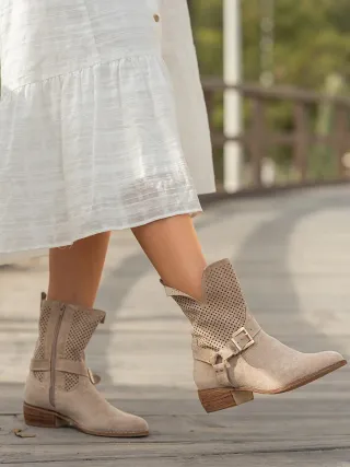 Botas veganas beige