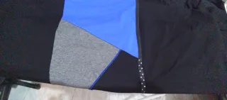 Vestido Gina Laura Negro y Azul  y leggins