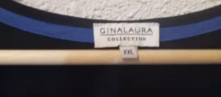 Vestido Gina Laura Negro y Azul  y leggins