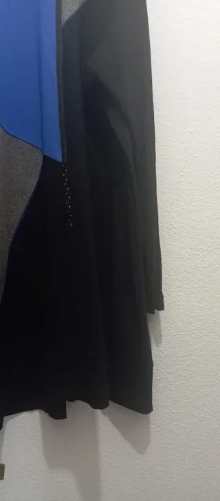 Vestido Gina Laura Negro y Azul  y leggins