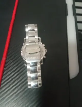 Reloj Renault Sport Original Plata Negro