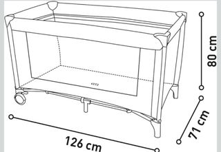 Cuna de viaje plegable para bebé