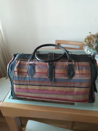 Bolsa de viaje marroquí multicolor