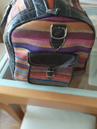 Bolsa de viaje marroquí multicolor