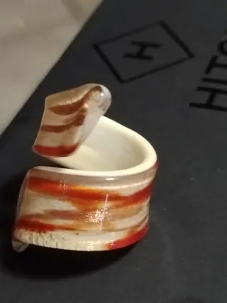 Anello Murano Spirale Vetro autentico di murano