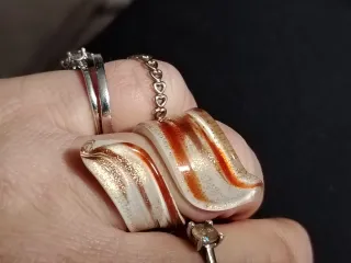 Anello Murano Spirale Vetro autentico di murano