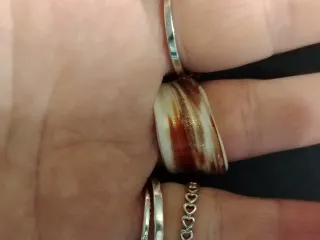 Anello Murano Spirale Vetro autentico di murano