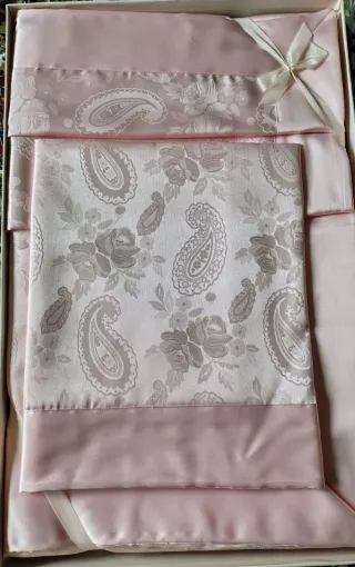 Completo Lenzuola Matrimoniali Rosa Raso