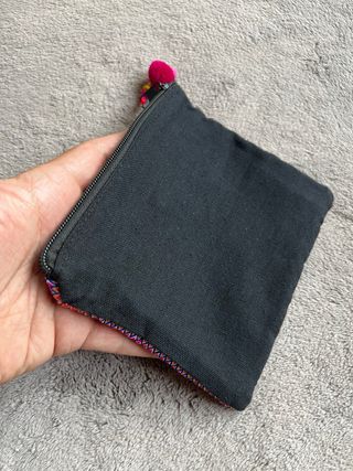 Bolsita monedero étnico flores tribal