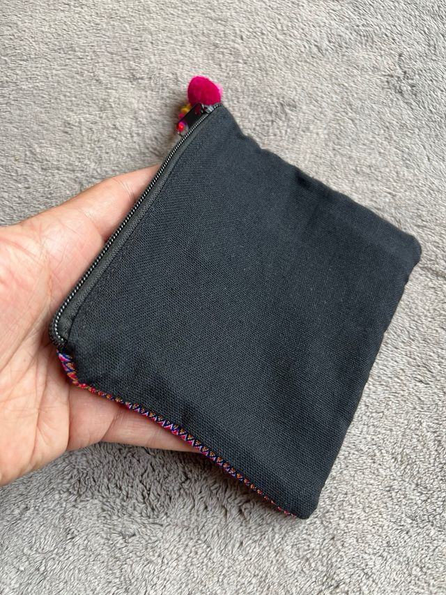 Bolsita monedero étnico flores tribal