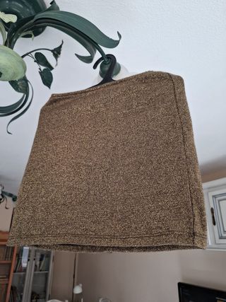 Minifalda fiesta dorada