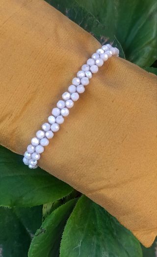 Pulsera con cuentas  de cristal