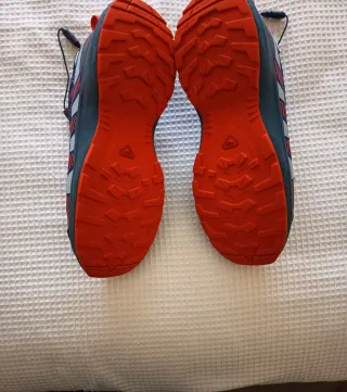 Zapatillas Salomon Azul y Rojo