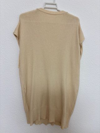 Conjunto de punto beige - chaleco y pantalón