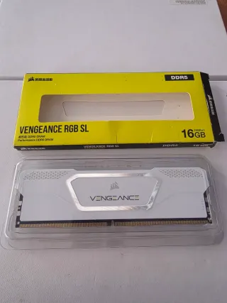Corsair Vengeance RGB SL DDR5 16GB Blanco CL34