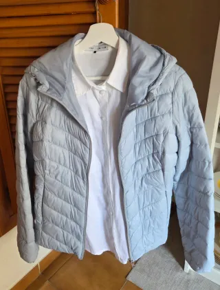 Parka Stradivarius Azul Talla L