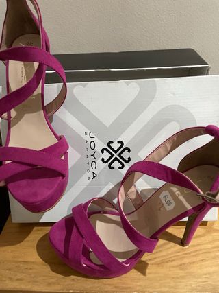 Sandalias Joyca Zapatos Piel Rosa