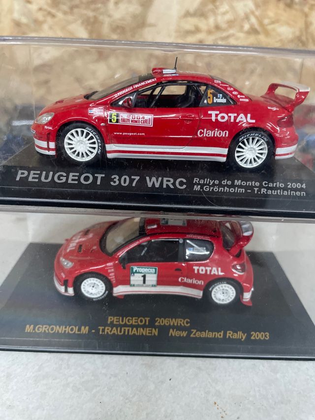 Auto da rally Peugeot 307 WRC e 206 WRC