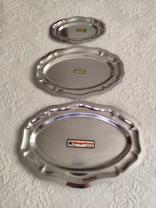 3 Bandejas Magefesa Acero Inoxidable