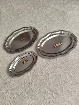 3 Bandejas Magefesa Acero Inoxidable