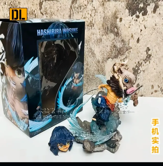 Figura Anime Kimetsu no Yaiba DL, cabeza intercamb