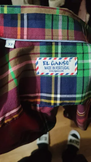 Camisa El Ganso cuadros talla 37