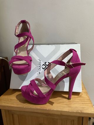 Zapatos de tacón Joyca rosas en piel