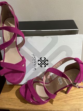 Zapatos de tacón Joyca rosas en piel