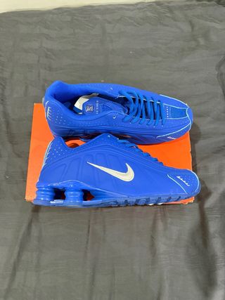 Nike Shox R4 Blue Metallic Silver