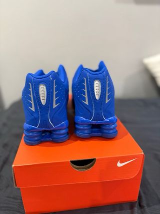 Nike Shox R4 Blue Metallic Silver