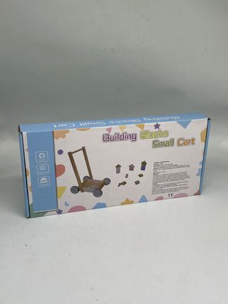 carrellino legno gioco con forme colorate NUOVO