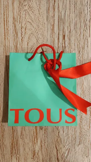 Anillo Tous plata diseño geométrico