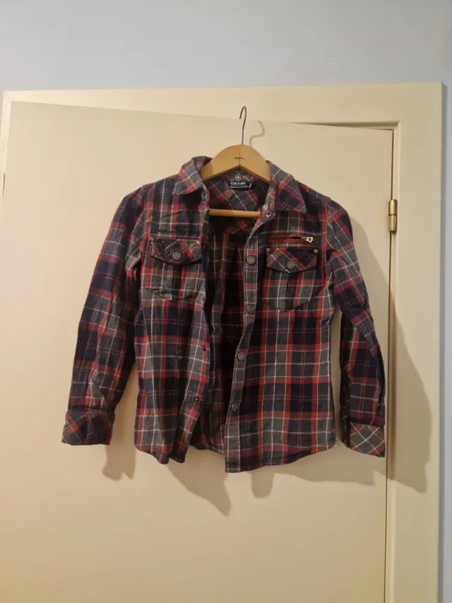 Camisa cuadros niño Geox