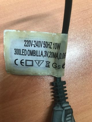 Luces de Navidad LED Azules. 21 m. 300 bombillas.