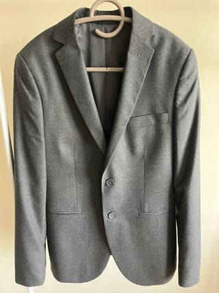 Americana gris oscuro hombre S 46