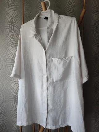 Camisa Peacocks Blanca Talla XXL
