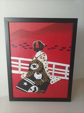 Quadri ad olio Geisha