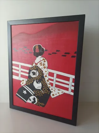 Quadri ad olio Geisha