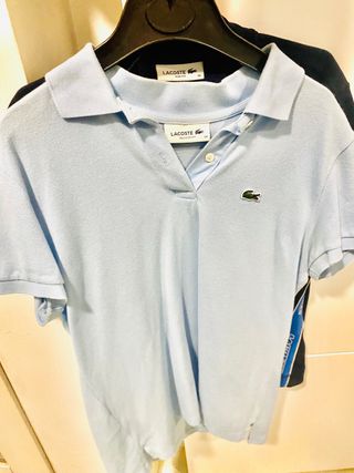 Polo Lacoste Azul Talla S