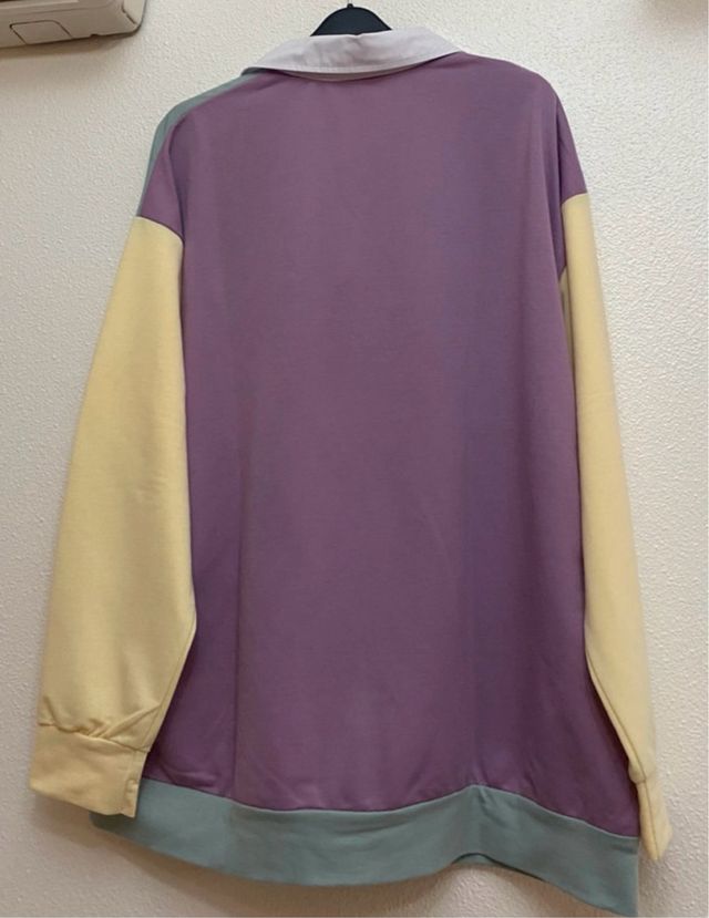 Camiseta Polo Manga Larga Tricolor