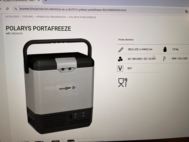 Geladeira Portátil Brunner 8L de Compressor