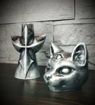 Set Esoterico Croce Gatto Terzo Occhio