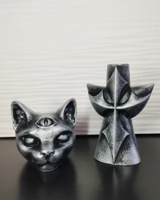 Set Esoterico Croce Gatto Terzo Occhio