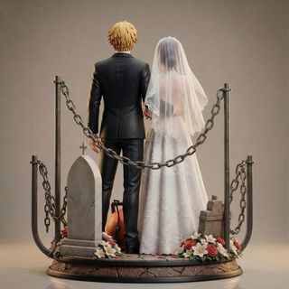 Figura Denji x Reze - Impresión 3D resina